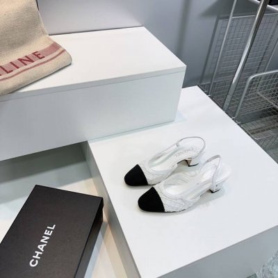 高品质出厂 原单顶级 欢迎对比 Chanel小香经典复古芭蕾舞后空凉鞋 新色 平底 中跟 原版购入开发 版型 颜色质感原版一致 经典之作 鞋面进口混种羊皮拼接原