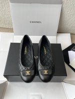 莞产 官网同步盒包装 Chanel25Ss 芭蕾舞单鞋 原版1:1切割而成 Chanel香奈儿万年经典 圆头芭蕾舞鞋 好品质不多 真正做到随便进出专柜无压力 无