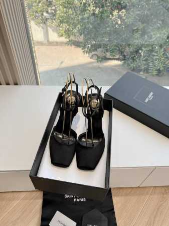G288顶级品质Saint Laurent 圣罗兰坡跟鱼嘴凉鞋Lee金属钻链条尖头高跟鞋Ysl姐姐的美丽尤物高跟鞋 又是人间圣罗兰 Rose同款的高跟鞋化很好修 - 点击图像关闭