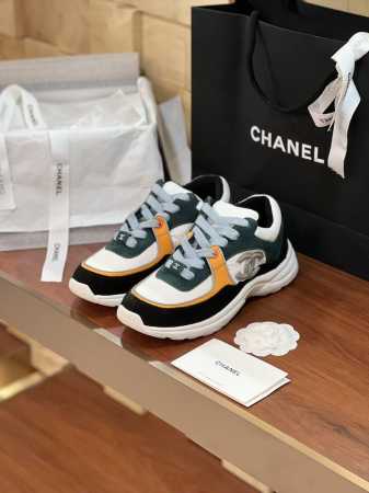 Chane 早春sneaker系列休闲鞋经典菱格运动鞋板鞋 火爆全球百搭神鞋 顶级原版复刻 老外订单精工手作高品质▲ 鞋面进口原版牛猄绒面皮泡棉内衬立体浮凸lo - 点击图像关闭
