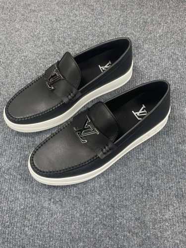 L家 顶级 Size:39-44 38.45.46.47定制 路易威登全高端精品牛皮内里2025Lv最新真皮商务鞋官网同步上市，意大利进口 头层牛皮一比一重金打