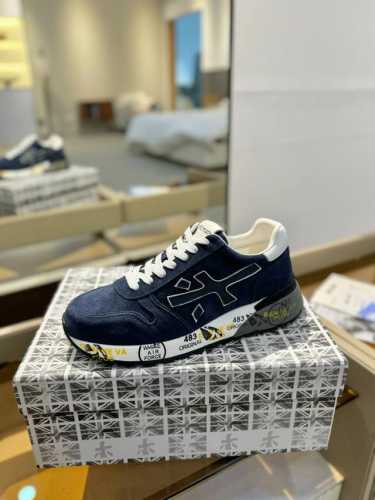 价格： 普瑞米亚达 Premiata Lander Trainers 兰诺系列米字低帮复古百搭 休闲训练运动鞋 premiata是意大利品牌。PREMIATA依
