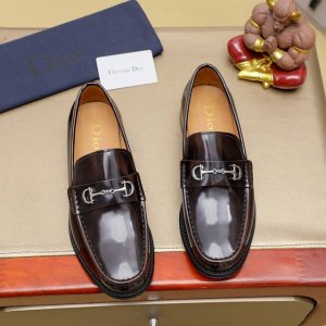 工厂价 Dior 迪奥 香港专柜新款皮鞋上市 官网1:1制作 意大利编织牛皮+水染皮内里 欧美大师设计 完美造型打造专柜品质，纯色橡胶耐磨大底加经典炫头！超级百