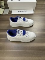 Burberry 巴宝莉 -高端品质 原单 -鞋面：进口纳帕小牛皮、鞋舌品牌布标 -内里：帆布内里，垫脚；水染牛皮 -大底：超轻tpr橡胶; 双色成型大底 -超