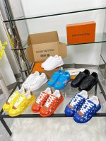 2025夏季Lv路易威登新款以出货 鞋面头成牛皮 橡胶大底 7个色 配全套包装加飞机盒 35--46
