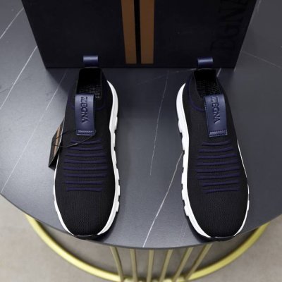 出厂价Pp： Zegna 杰尼亚 -高端品质 原单 飞织鞋系列 -鞋面：品牌高端羊绒飞织面、注塑品牌鸡眼 -内里：原版透气网布 -大底：原版Tpu发泡 成型大底