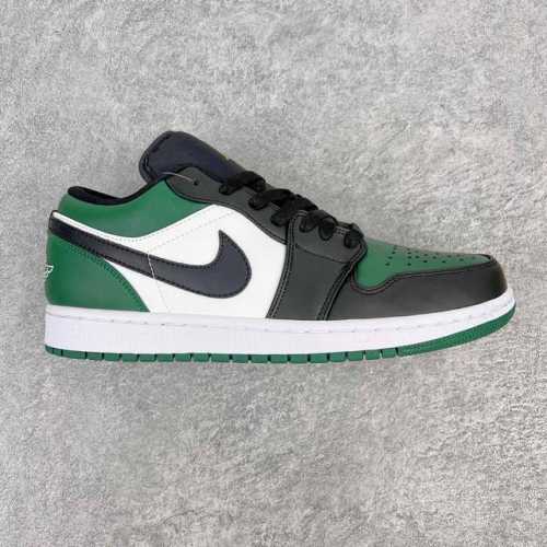 超强福利160 #Ry超级性价比 Air Jordan Aj1 Low 低帮 黑绿脚趾 553558-371 全新流水线出品 Dt版本唯一平替选择 市场第二梯队