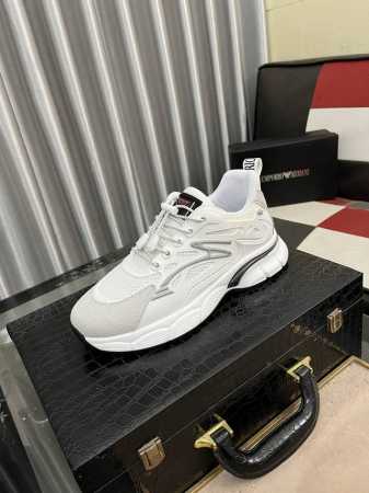 出厂价： Emporio Ar阿玛尼，2024最新品，，超级有范儿的一款休闲鞋！精选头层小牛皮水洗羊里鞋舌精致工艺图案装饰logo，工艺极致奢华精湛，上脚帅气十 - 点击图像关闭