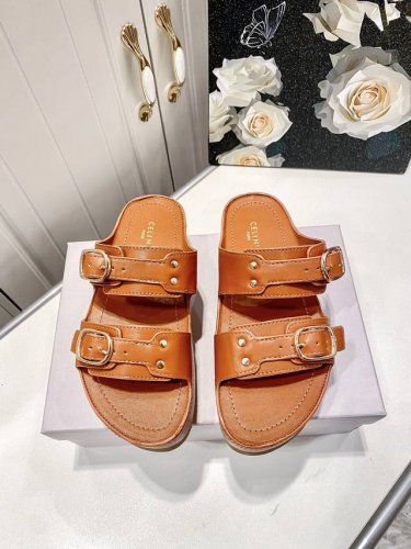 出厂： Celine 赛琳2025专柜 顶级专柜 初夏新品 官网上新 独家首发 Celine 赛琳 凯旋门 25Ss 厚底拖 赛琳拖鞋 Celine 度假风 C