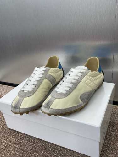 工厂p价p maisonmargiela 情侣款系带德训休闲鞋 Mm6 马吉拉平底圆头拼色复古阿甘鞋 材质 进口磨砂牛皮拼接环保透气科技面料+ 水染羊皮内里+原
