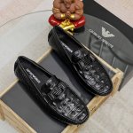 工厂p价 阿玛尼 Armani 新款休闲豆豆鞋、专柜一比一制作 优质做工，原单品质、进口牛皮鞋面皮内里原版橡胶大底、｛高品质看得见｝欧洲站高端大牌男鞋 码数：黑