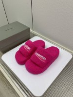出厂 高版本 Balenciaga巴黎世家23Vs秋冬最新爆款情侣毛拖系列 原版购入开发，一比一做货balenciaga 整体鞋型汲取了balenciaga T