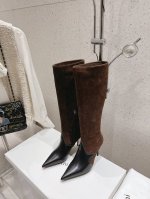 Coperni 小众潮牌 24ss秋冬新款 高靴 脱俗别致的设计师风格 以独特的造型迅速席卷整个时尚圈 鞋面：进口小牛麂皮 牛漆皮 内里垫脚：牛皮 跟高：9cm
