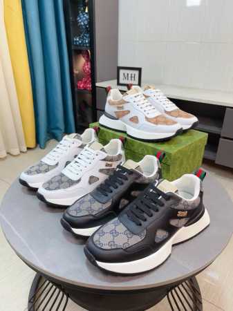 出厂价 Gucci 古奇 新款上市，上图必卖 顶级奢侈品牌，最新時尚休闲男鞋，潮流百搭之款，轻松运动风，鞋面意大利进口鳄鱼纹牛皮真皮内里 加超精细做工。原版个性 - 点击图像关闭