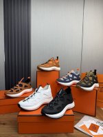 调工厂p价 男装男鞋 运动原单 Herme* 爱马仕.专柜同步发售经典爆款热卖 鞋面采用进口牛皮 搭配原版网布 ，做工考究 原版小牛皮内里 牛皮垫脚 鞋底：原厂