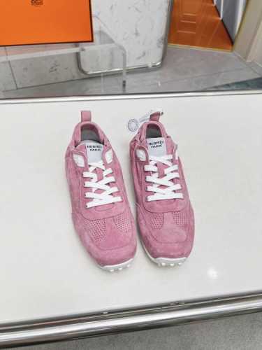 ΗERMES 皮面P: .布面P: 情侣款， Size：35-40 男39-44 45定做 Hermes爱马仕2024春夏走秀款In系列德训鞋火爆上新 原版购入