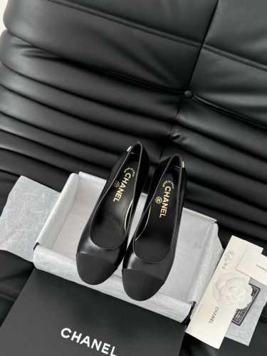Chanel 25C新款玛丽珍系列 全系列做齐 高品质跑量价 鞋面内里羊皮 真皮大底 原版开模后跟 高度8Cm Size:35-39 其他码数定