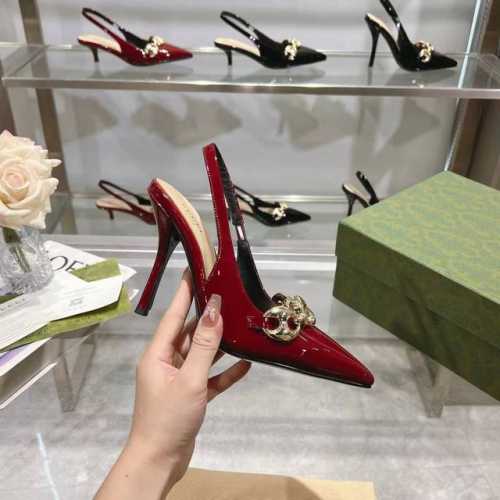 真皮底+50 新款！古奇 Gucci 羊皮：内里和垫脚 跟高:10.5Cm 码数，35-42 40.41 42订做