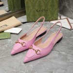 Gucci 古驰 2024年平跟凉鞋 面料：羊皮 布 内里:羊皮 大底：意大利真皮大底 跟高：1.5Cm 码数：35-41