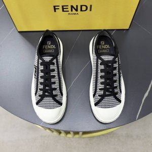 fendǐ Domino运动鞋 带有提花Ff图案，鞋头饰有凸纹压花Ff图案 帆布鞋面，Tpu定制大底 Size:38-45 45定做