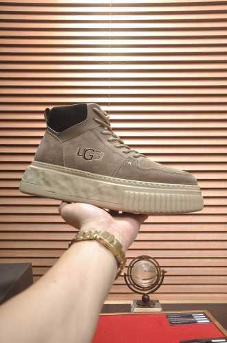 UGG 全羊毛内里 顶级高端品质皮毛一体保暖雪地靴来自澳洲温暖奢侈品牌男鞋，UGG-5877官网同步、采用进口牛皮制作，精心缝制而成..进口橡胶发泡大底 舒适、