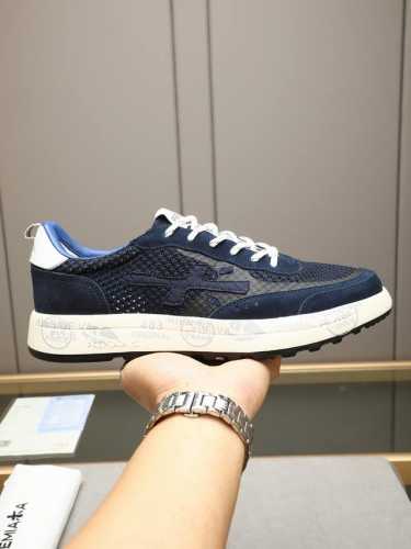premiata 普瑞米亚达 时尚、运动、休闲、慢跑、男鞋。 普瑞米亚达意大利名品百年历史，所有工艺全手工打造，米“字一样的Logo简称米字鞋。完美的融合了传统