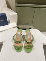 Aquazzur* 菠萝早春专柜新品仙女时装鞋系列，大量上新同步官网全系列均可定制龙年主打一个火爆，全网各大网红纷纷开秀，绝美的穿搭系列！ ★★★★★ 鞋面 原
