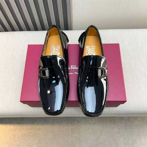 工厂p价p： Ferragamo 新款高端品质 黑色牛皮牛皮内里 尺码38-45