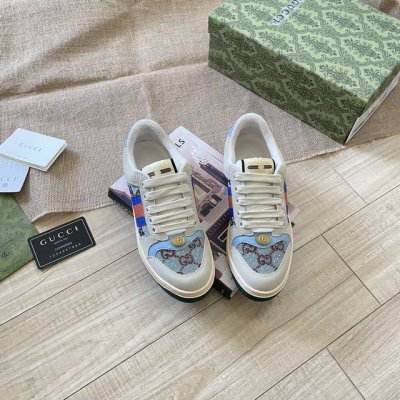 出厂： Gucci 古驰2025顶级专柜 代购系列 官网上新 全球同步 古驰顶级情侣脏脏鞋 情侣鞋 古驰情侣 Gucci鞋控 小红书热搜常客 情侣穿搭Oot D