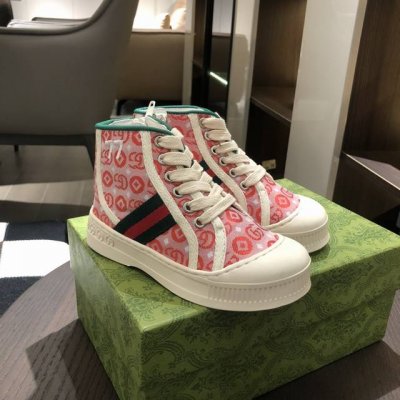 童鞋上新 Gucci 77系列秋冬高帮鞋 码数：26-35 代发：