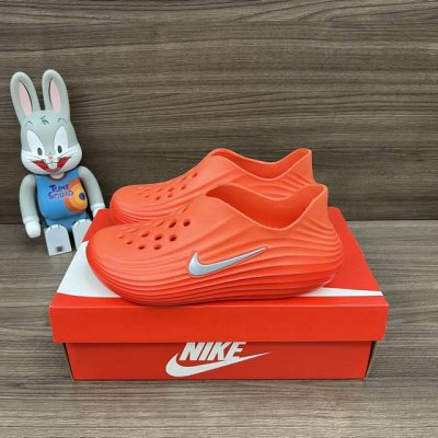 顶级版本Nike Reactx Rejuven8 Safety Orange 舒适百搭 洞洞鞋 男女同款 橙色 货号: Hv5060-800 包装:全套得物配件