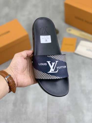 工厂价 实价 原单品质 Louis Vuitton 官网爆款路易威登 Lv男士拖鞋 专柜同步发售 ！意大利进口原版面料 原厂特供原版底 码数：38-45 超多款
