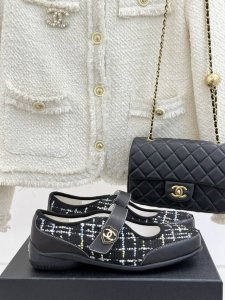 工厂P价 女装女鞋 运动原单 Chane* ｜小香25C新品 休闲玛丽珍鞋 面料采用原版定制材质 内里垫脚均为羊皮 原版开模定制防滑大底 码数35-39 40
