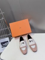Hermes 爱马仕经典热卖代购级乐福鞋 穆勒单鞋 海外代购买手货源，纯原定制 韩国客过毒验收 1一级定制胎牛皮面料，马克缝线 纯手工滚边 2混种羊皮内里 垫脚