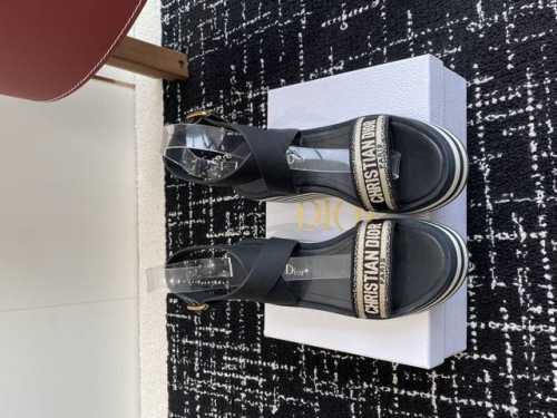代购级凉鞋 Dior 迪奥 25Ss 春夏新款 Ivieta Dway 凉鞋 Cd字母Logo立体刺绣厚底圆头露趾拖鞋 原版开发市面顶级版本，脚感柔软细腻，舒适