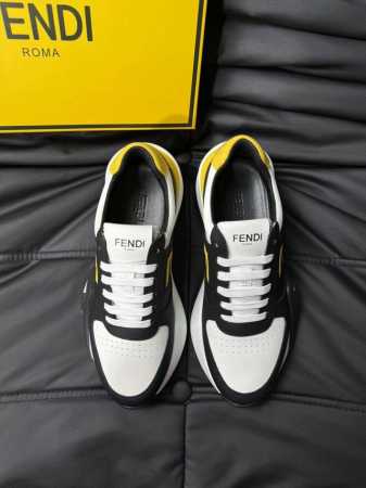 实价 Fendi 芬迪男士新款系带运动鞋出货，采用近几年比较流行的版型设计，外观时尚大气。由高科技布料拼接绒面皮革打造，Framilon嵌饰，鞋身运用简洁的色彩 - 点击图像关闭