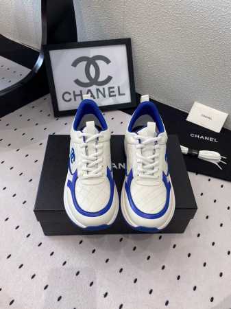 Chanel新款运动鞋 顶级版本 专柜断货王 各大博主人手必备款 经典超百搭 进口纳帕牛皮鞋面 原版开模皮料空压工艺 原版开模多层组合大底 Size：35-40 - 点击图像关闭