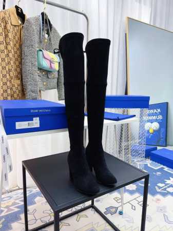 高版本SW 9.5cm经典弹力过膝长靴 经典升级款隆重限量推出专柜品质火爆发售专柜又是卖断货的节奏 好莱坞明星网络红人争先抢秀赶快抢先秀上，更具时尚线条感 面料 - 点击图像关闭