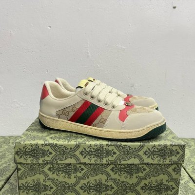 橙子出厂价p 跑量主推款 Gucci 古驰小脏鞋系列 经典原型复古百搭做旧老爹板鞋 复古学院风 怀旧版 原装意大利进口 全套包装 广东代工出品 原档原标原盒 随