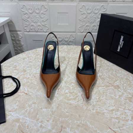 工厂p价 女装女鞋 运动原单 Ysl.顶级版本.高品质. 配置全套包装 2025新款 官网同步 1:1开模 尖头后空鞋 鞋面 漆皮 真丝 内里 羊皮 跟高: 1 - 点击图像关闭