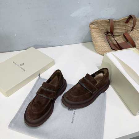 高品质出厂 ！小众潮牌 Brunell0Cucinelli25春夏新款BC复古中性一脚蹬乐福鞋休闲鞋！原版购入系列做货！此品牌是来自意大利的世界顶级奢侈品牌，所 - 点击图像关闭