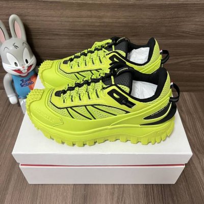 顶级版本Moncler盟可睐Trailgrip网布系带圆头低帮运动休闲鞋荧光色！ 码数：36-46码 编码: I109A4M00350M20 14 全套得物包装
