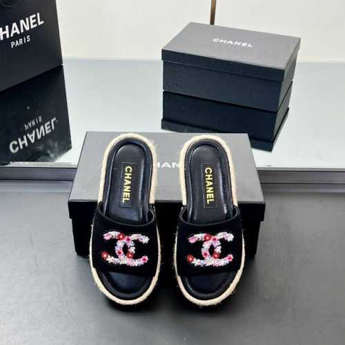 厂价 高版本 Chanel香奈儿电绣双C的Logo编织 渔夫拖鞋 一字拖鞋 专柜原版开发 正品工艺 鞋正中的双C Logo点缀恰到好处 简约大方. 羊皮面小香拖