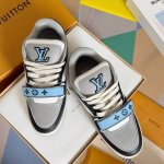 顶级版本：男款 LV TARINE路易威登 驴牌 L家 情侣款 丹宁牛仔布 休闲 运动鞋 滑板鞋 原版购入开发 做货 本款 LV Trainer 运动鞋以 Da