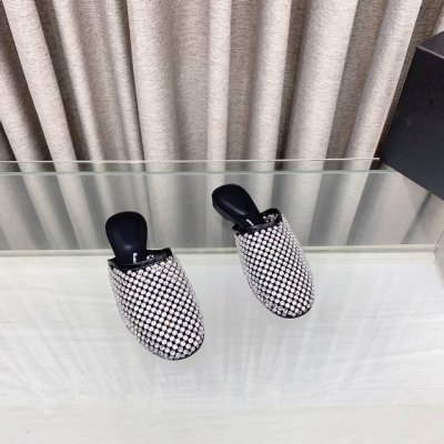 大王 新款 Alexander Wang亚历山大王高跟鞋女士奢侈品Alexande* Wang原版1:1的材料 凹凸感带按摩的鞋垫配上注胶 Logo 搭配最潮圆