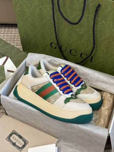 代购级版本 男码+20 Gucci 古驰fw24 new arrival～ G家胖丁情侣款 小脏鞋新品 顶版！ 原版8900，拆卸copy，附正品图 穿了就舍不