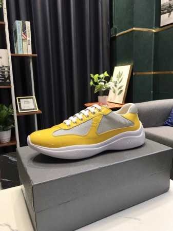 实价 Prada 普拉达 运动男鞋高端品牌，新款上市，上图必卖 顶级奢侈品牌，最新時尚运动休闲男鞋，潮流百搭之款，鞋面进口涂鸦漆皮拼接网布加牛皮垫脚超精细做工， - 点击图像关闭