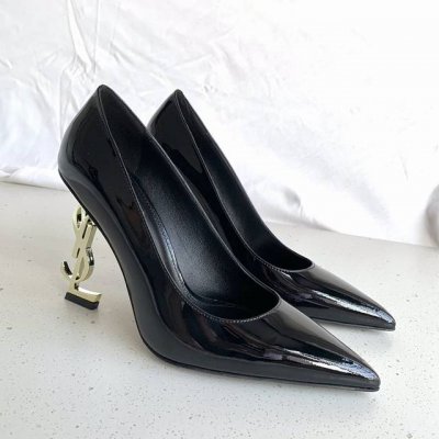 p直销 女鞋 女装 Saint Lauren*圣罗兰Ysl杨树林经典款字母鞋跟高跟单鞋 唯有Ysl最懂女人心，不接受反驳 超级无敌女人味神器，女人必备 Z品全身