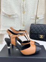 厂价 Chane*｜小香25C早春新品 T字带双C高跟凉鞋 鞋面采用小羊皮 内里垫脚均为羊皮 意大利进口真皮大底 码数 35-39 40 41定制