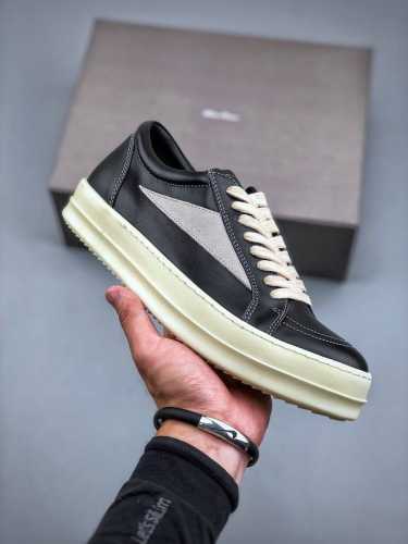 橙子出厂价 Rick Owens 欧文斯新款 复古厚底板鞋 休闲鞋运动鞋 暗黑系小白鞋 情侣款 原版购入开发 做货 掌握时尚的默契，采用全粒面小牛皮，散发出品质
